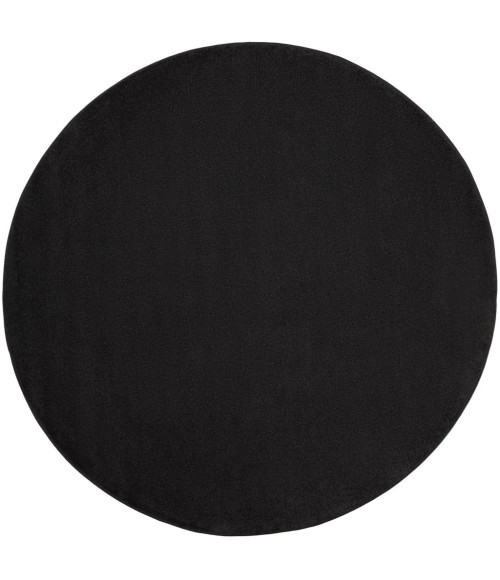 Nourison Essentials Black Area Rug NRE01-Black