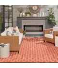 Nourison Reversible Indoor Outdoor Coral RVB01 10 ft. X 14 ft. Rect. Rug