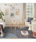 Nourison Astra Machine Washable Area Rug ASW06 Sky Blue