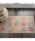Nourison VINTAGE KASHAN Area Rug Nourison Vintage Kashan Area Rug VKA04-Ivory/Multicolor