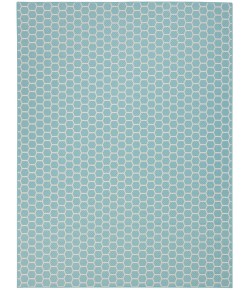 Nourison Reversible Indoor Outdoor Aqua RVB01 10 ft. X 14 ft. Rect. Rug