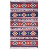 Nourison Baja - Baj03 Blue Red Area Rug 5 ft. X 7 ft. Rectangle