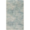 Nourison Astra Machine Washable Blue Ivory ASW07 2 ft. 2 in. X 8 ft. Rectangle Rug