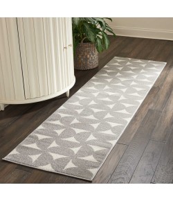 Nourison Dws03 Harper - Ds301 Grey Area Rug 2 ft. 2 X 7 ft. 6 Rectangle