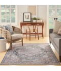 Nicole Curtis Machine Washable Series 1 Area Rug SR101 Light Blue Multi