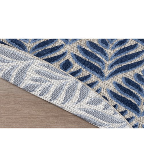 Nourison Aloha Blue ALH35 7’10” Round Rug