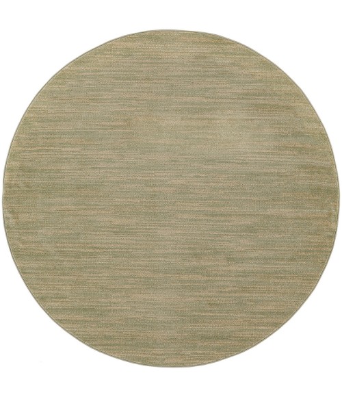 Nourison Home Nourison Essentials Green Gold NRE01 6 ft. Round Rug