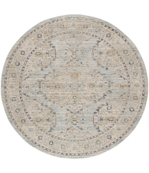 Nourison Lynx Light Blue LNX07 8 ft. X Round Rug