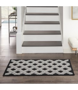 Nourison Home Aloha ALH26 Black White 2 ft. 8 in. X 4 ft. Area Rug