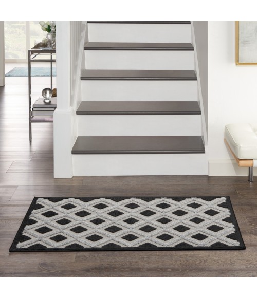 Nourison Aloha Area Rug ALH26-Black White