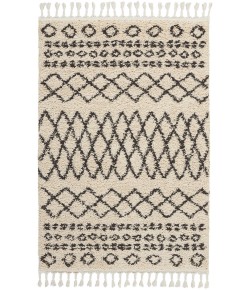 Nourison Moroccan Shag - Mrs02 Cream Area Rug 3 ft. 11 X 6 ft. 7 Rectangle