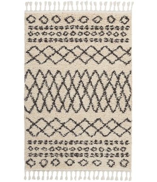 Nourison Moroccan Shag Area Rug MRS02-Cream