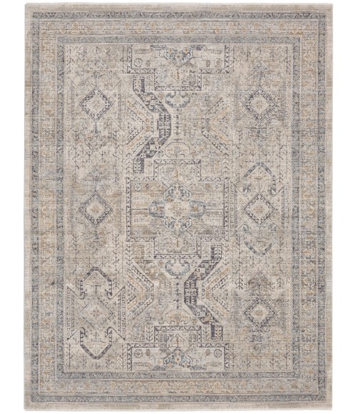 Nourison Lynx Ivory/Grey/Blue LNX01 9 ft. X 11 ft. Rect. Rug