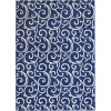 Nourison Home Grafix GRF19 Navy 5 ft. 3 in. X 7 ft. 3 in. Area Rug