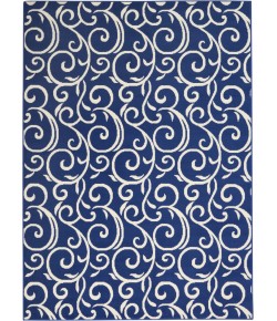 Nourison Home Grafix GRF19 Navy 5 ft. 3 in. X 7 ft. 3 in. Area Rug
