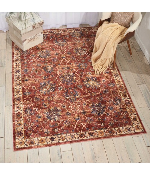Nourison RESEDA Area Rug Nourison Reseda Area Rug RES02-Brick