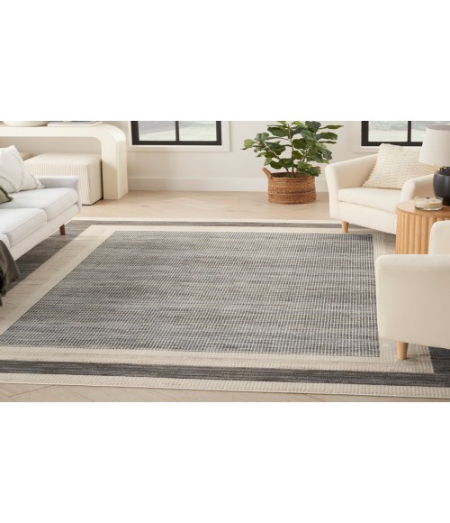 Nourison Serenity Home Grey Ivory Rug SRH07 9 ft. X 12 ft. Rectangle - Rugs Town Nourison Serenity Home Grey Ivory SRH07 9 ft. X 12 ft. Rectangle Rug