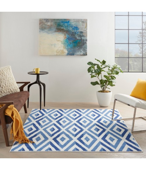Nourison WHIMSICLE Area Rug Nourison Whimsicle Area Rug WHS04-Ivory Blue