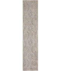 Nourison Lynx 2ft. 3in. x 10ft. Ivory/Grey/Blue Vintage Indoor Rug Nourison Lynx 2ft. 3in. x 10ft. Ivory/Grey/Blue Vintage Indoor Rug