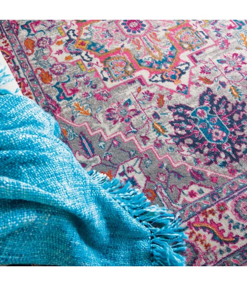 Nourison Passion Area Rug PSN20-Light Grey/Pink