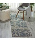 Nourison Maxell Runner Area Rug MAE10-Ivory/Blue