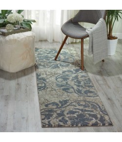 Nourison Maxell - Mae10 Ivory Blue Area Rug 2 ft. 2 X 7 ft. 6 Rectangle