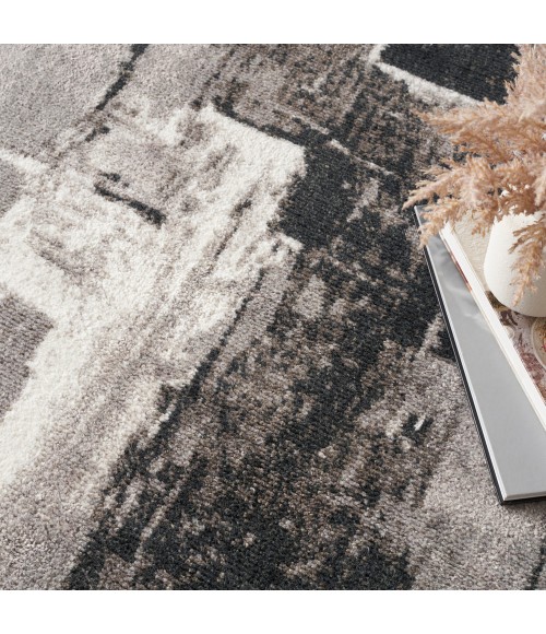 Nourison Twilight Area Rug TWI30 Grey/Ivory/Black