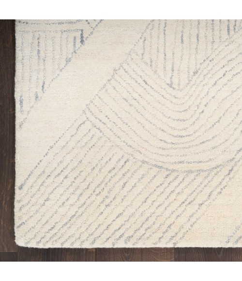 DKNY Pure Patterns Ivory Grey PRN01 9 ft. X 12 ft. Rect. Rug