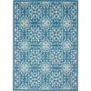 Nourison Jubilant - Jub06 Ivory Blue Area Rug 4 ft. X 6 ft. Rectangle