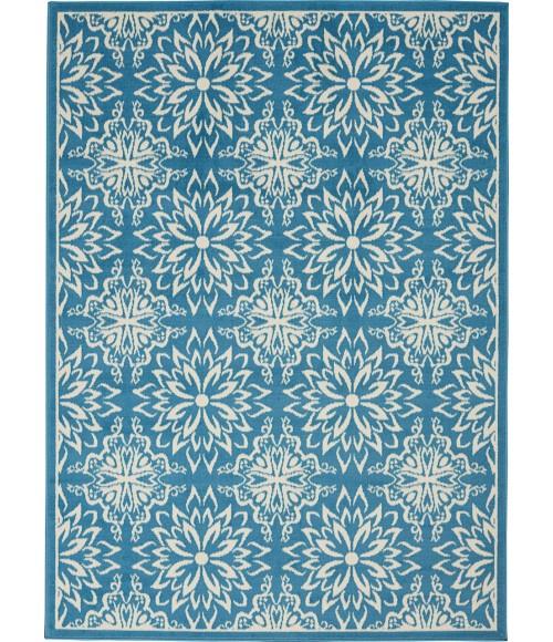 Nourison Jubilant Area Rug JUB06-Ivory/Blue