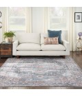 Nicole Curtis Machine Washable Series 1 Area Rug SR101 Blue 8' x 10'