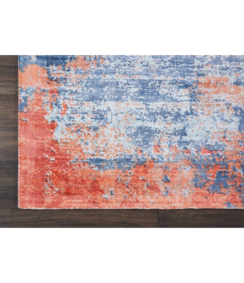 Nourison SAFARI DREAMS Area Rug kathy ireland Home Safari Dreams Area Rug KI374-Blue/Brick
