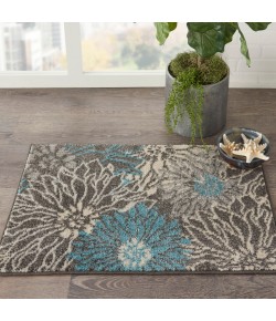 Nourison Home Passion PSN17 Charcoal Blue 1 ft. 10 in. X 2 ft. 10 in. Area Rug