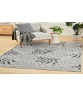Nourison Garden Oasis Grey GOA01 5 ft. X 7 ft. Rectangle Rug