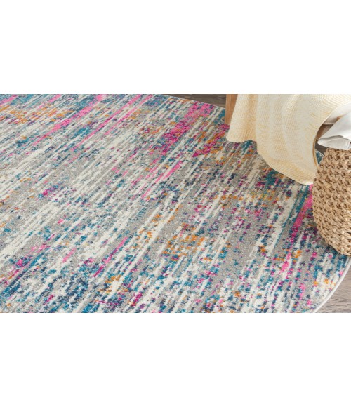 Nourison Passion Ivory Multicolor PSN36 10 ft. Round Rug