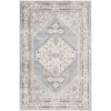 Nourison Astra Washables - Asw11 Light Blue Area Rug 3 ft. 3 in. X 5 ft. Rectangle