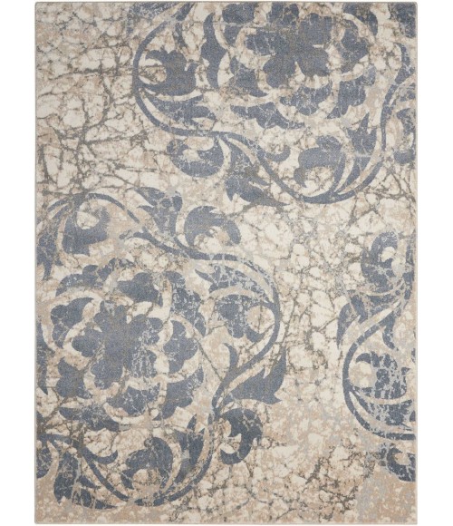 Nourison MAXELL Area Rug Nourison Maxell Area Rug MAE10-Ivory/Blue