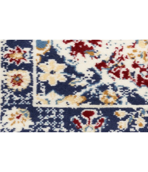 Nourison Grafix Blue Multicolor GRF31 2 ft. 3 in. X 7 ft. 6 in. Rectangle Rug