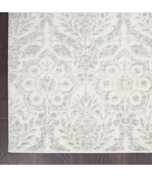 Nourison SAHARA Area Rug kathy ireland Home Sahara Area Rug KI390-Ivory/Silver
