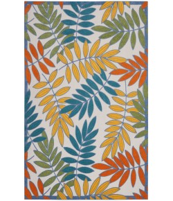 Nourison Aloha Ivory Multicolor ALH18 10 ft. X 14 ft. Rectangle Rug