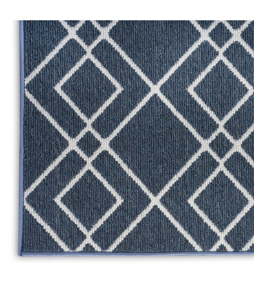 Nourison Modern Lines Area Rug MOL01 Denim