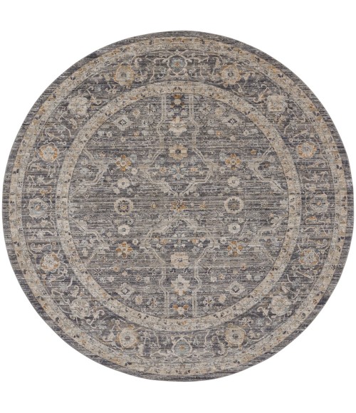 Nourison Lynx Slate Multicolor LNX03 8 ft. X Round Rug