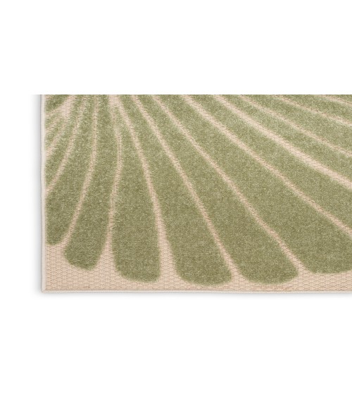 Nourison Aloha Green Yellow ALH24 3 ft. 6 in. X 5 ft. 6 in. Rectangle Rug