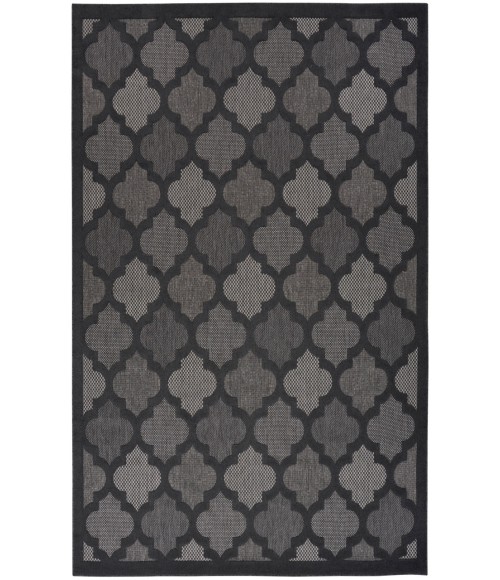 Nourison Easy Care Charcoal Black NES01 12 ft. X 15 ft. Rectangle Rug