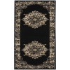 Nourison Grafix Black GRF14 2 ft. X 6 ft. Rectangle Rug