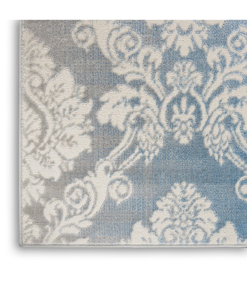 Nourison Elation Area Rug ETN03-Ivory Blue