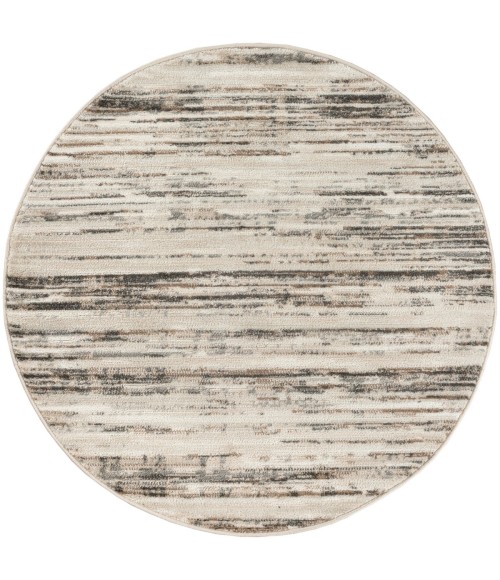 Nourison Serenity Home Ivory Beige Rug SRH03 8 ft. X Round - Rugs Town Nourison Serenity Home Ivory Beige SRH03 8 ft. X Round Rug