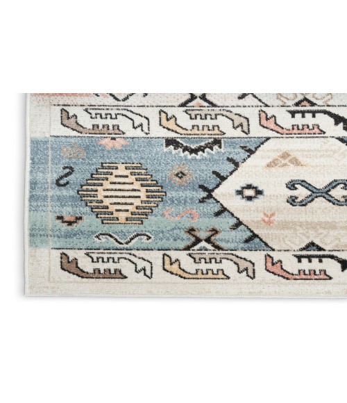 Nourison Washable Decor Ivory Multicolor Rug WSD01 5 ft. 3 in. X 7 ft. Rectangle - Rugs Town Nourison Washable Decor Ivory Multicolor WSD01 5 ft. 3 in. X 7 ft. Rectangle Rug