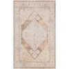 Nourison Astra Machine Washable Beige ASW11 4 ft. X 6 ft. Rectangle Rug