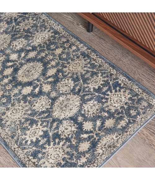 Nourison Quarry Blue Beige Rug QUA06 2 ft. X 4 ft. Rect. - Rugs Town Nourison Quarry Blue Beige QUA06 2 ft. X 4 ft. Rect. Rug